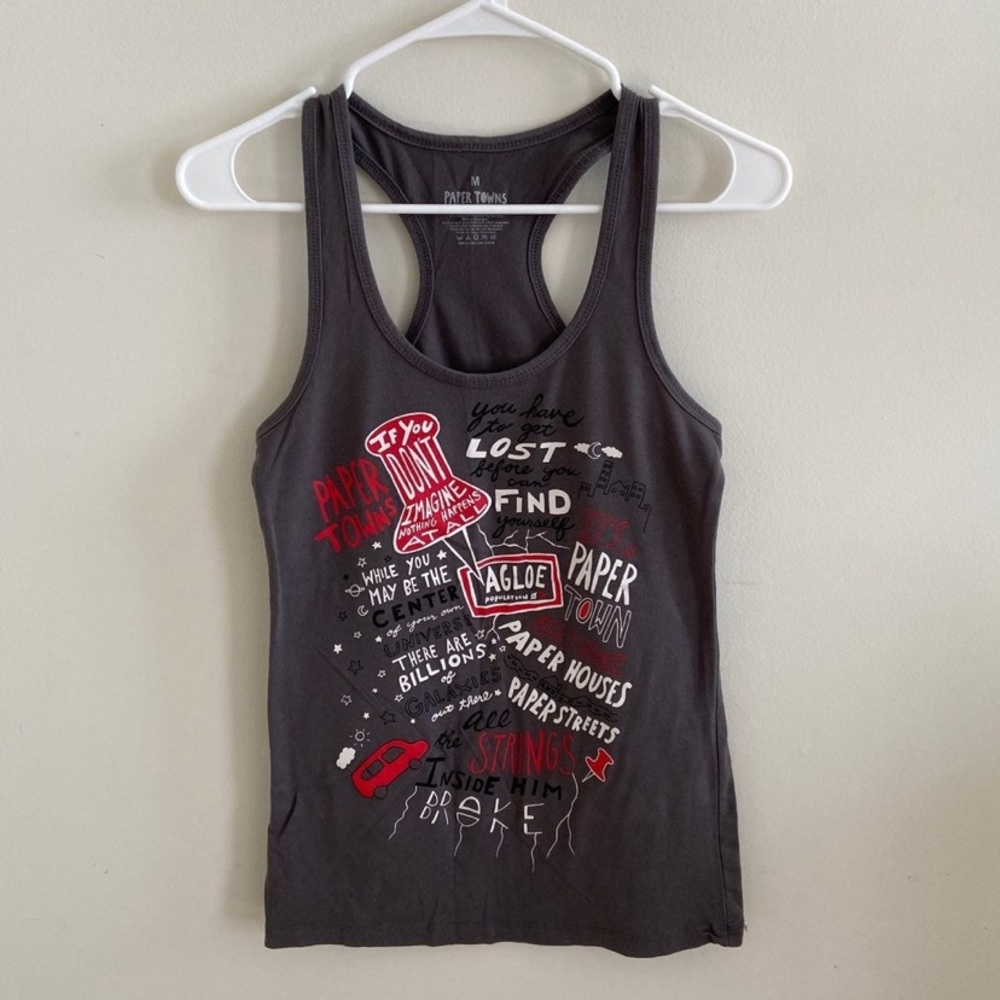 NWOT PaperTowns Tank Top John Green